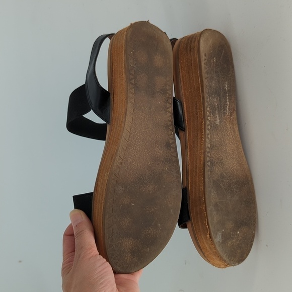 Steve Madden Agile Platform Strappy Sandals Black Brown 8.5 summer casual - Picture 7 of 9